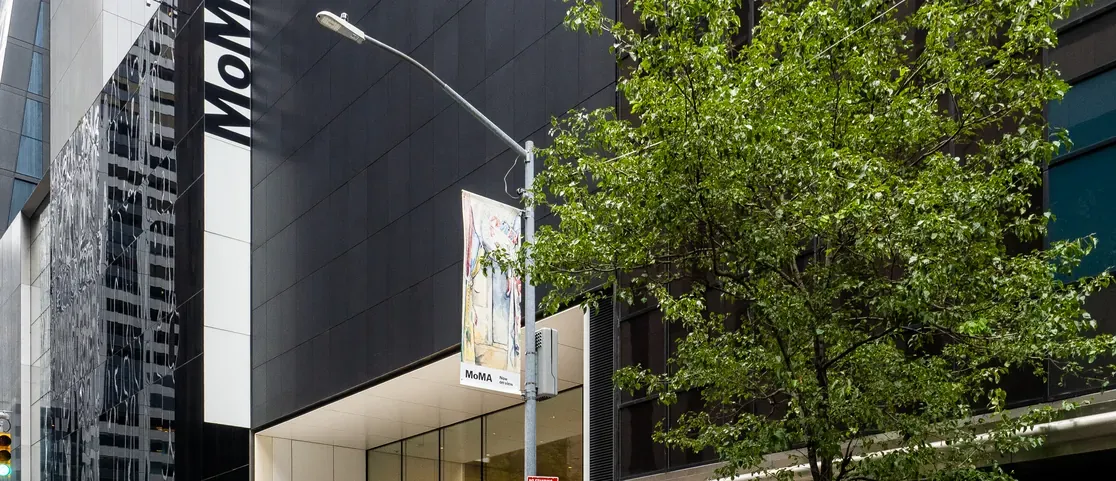 Museum of Modern Art exterior on West 53rd Street in Midtown Manhattan
